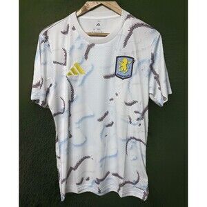 ADIDAS ASTON VILLA FC 25/26 PRE-MATCH JERSEY JN8112 SLIM FIT MEN M NWT